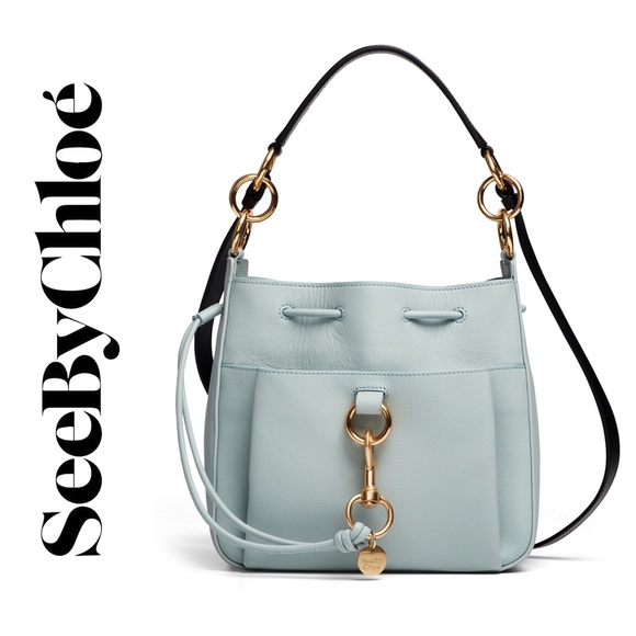 See By Chloe Handbags - See By Chloe Blue Tony Shoulder Bag EUC